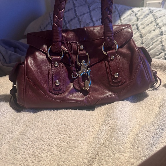 Francesco Biasia Deep Red Shoulder Bag - Picture 6 of 7